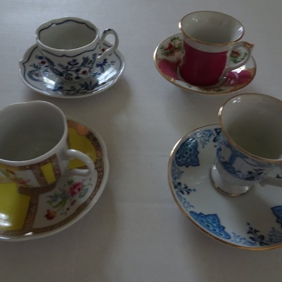 Avon European Tradition Cup and Saucer Collection - Set of 4